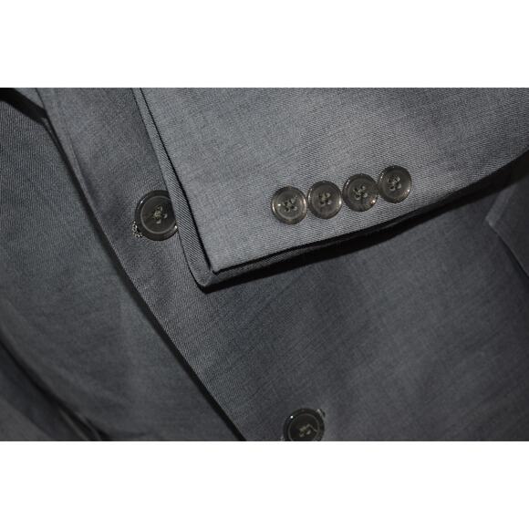 Michael Kors Suit 2 Piece 2 Button Mens Size Jacket 46 L Wool Gray Pants 40 x 31 - Picture 4 of 13